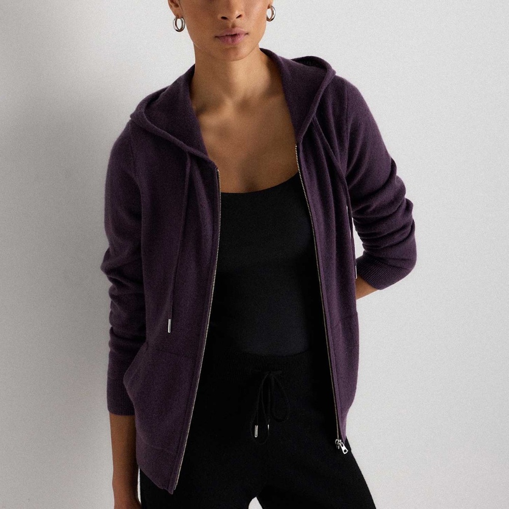 💜 Quince Cashmere Sweater Deep Orchid Purple (sold out color)